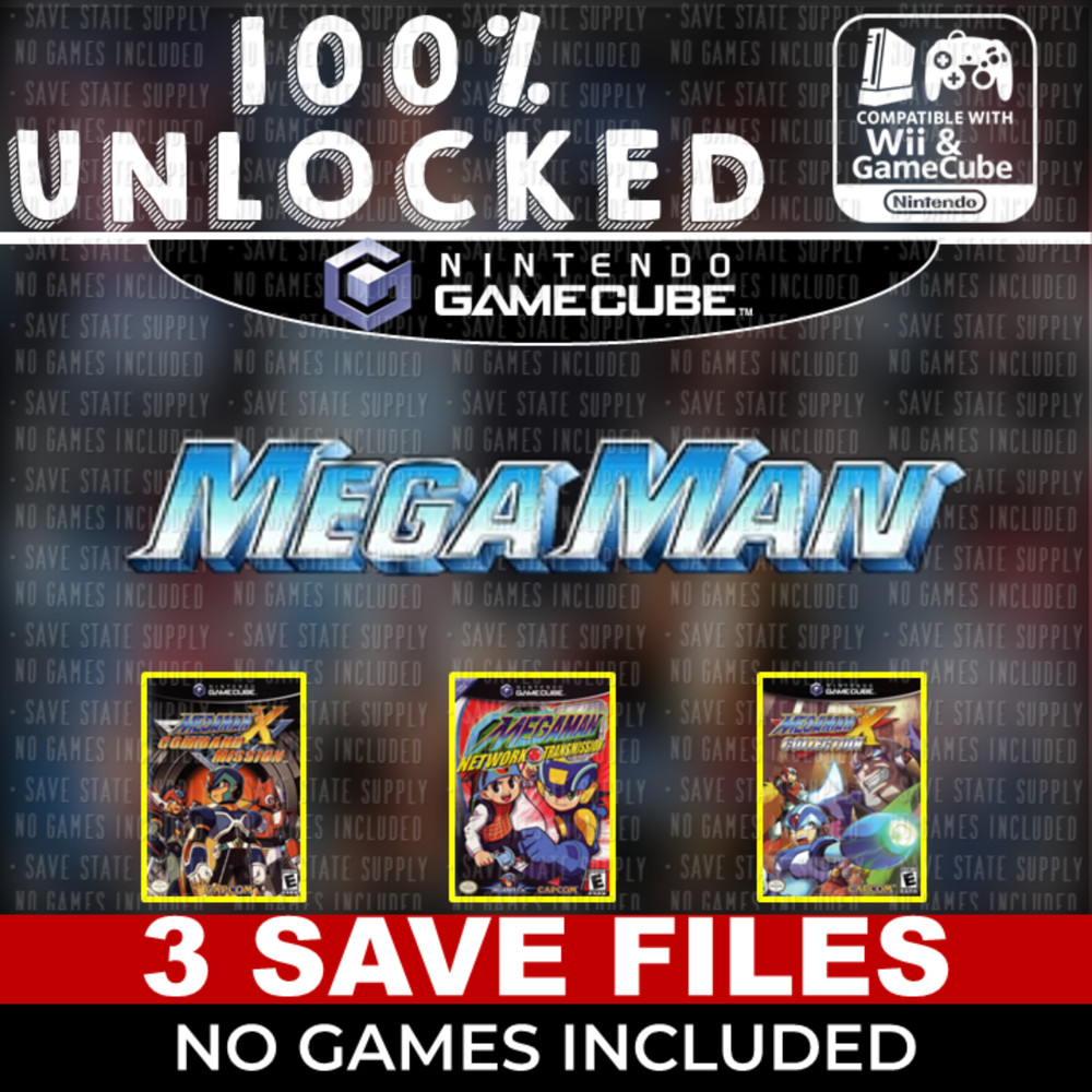 Mega Man Network Transmission X Collection Command Mission Gamecube Memory Card