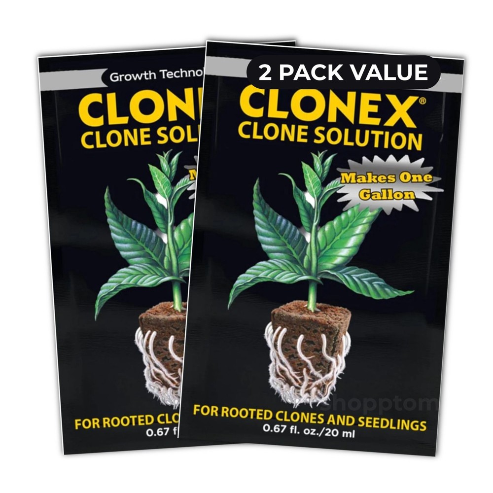 Clonex Clone Solution 20ml Packets 2 Pack Rooting Nutrient for Clones Seedlings