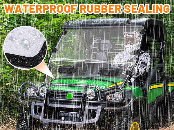 Vented Front Windshield Scratch Proof for John Deere Gator HPX 620i 625i 825i