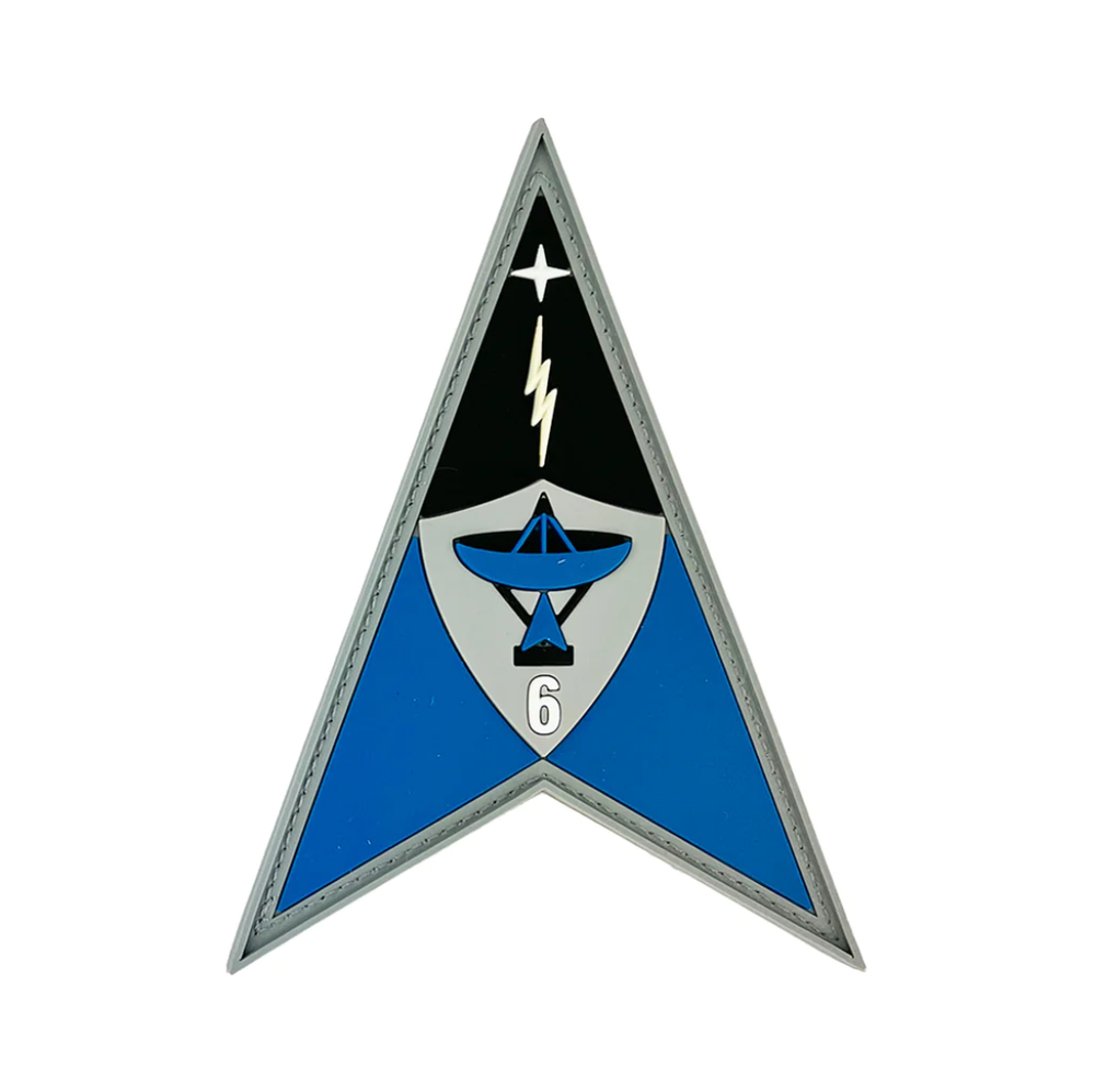 GENUINE U.S. SPACE FORCE PVC PATCH SPACE DELTA 6 WITH HOOK
