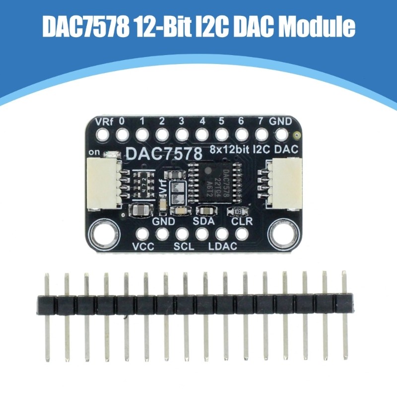 Low Noise 12 Bit Resolution I2C Module For High Precise Control