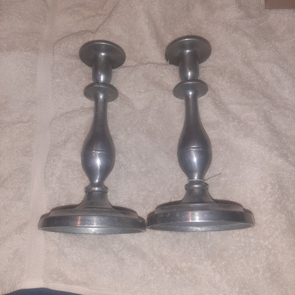 Set Of Eales 1779 Silverplate Candlestick Holders