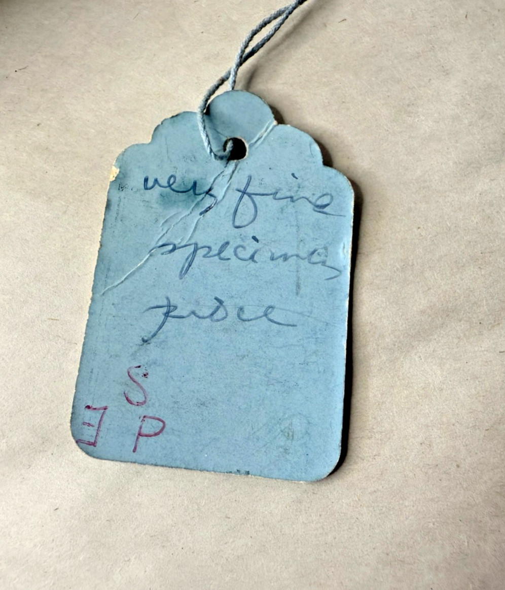 Original Price Tag Gebelein Silversmith for Stephen Emery (1749-1801) Boston