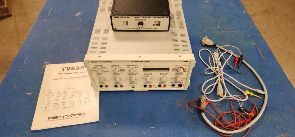 Sencore TVA92 TV Video Analyzer plus NT64 NTSC Pattern Generator