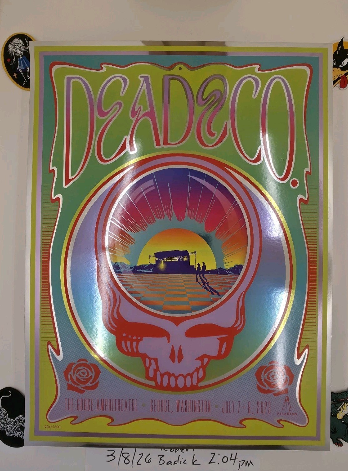 Dead And Company VIP FOIL Poster  GORGE 2023 July 7-8  xx/2300