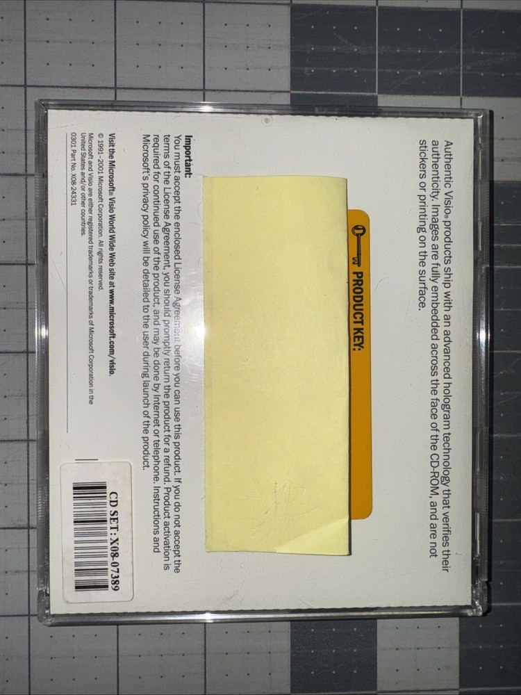 Microsoft Visio Standard Version 2002 / Reinstall With Key Win XP