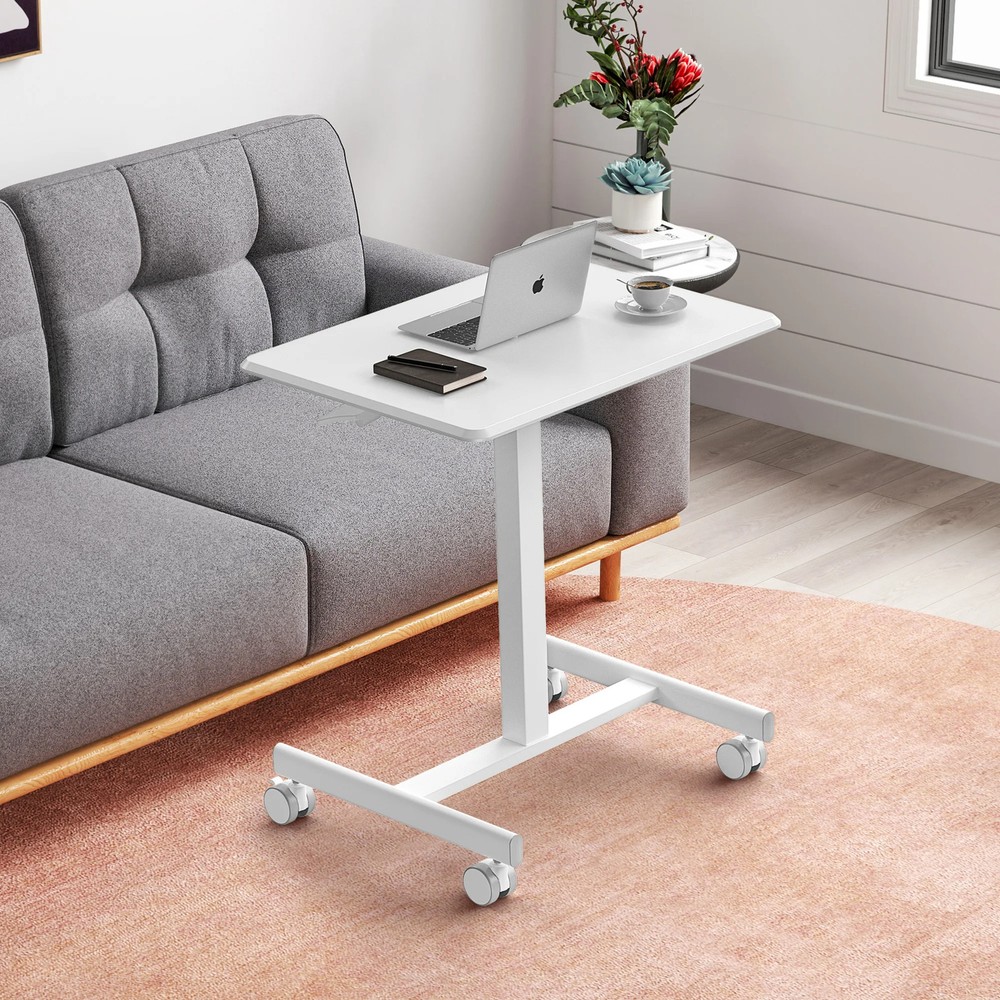 Mobile Small Standing Desk Portable Computer Desk Laptop Height Adjustable Table