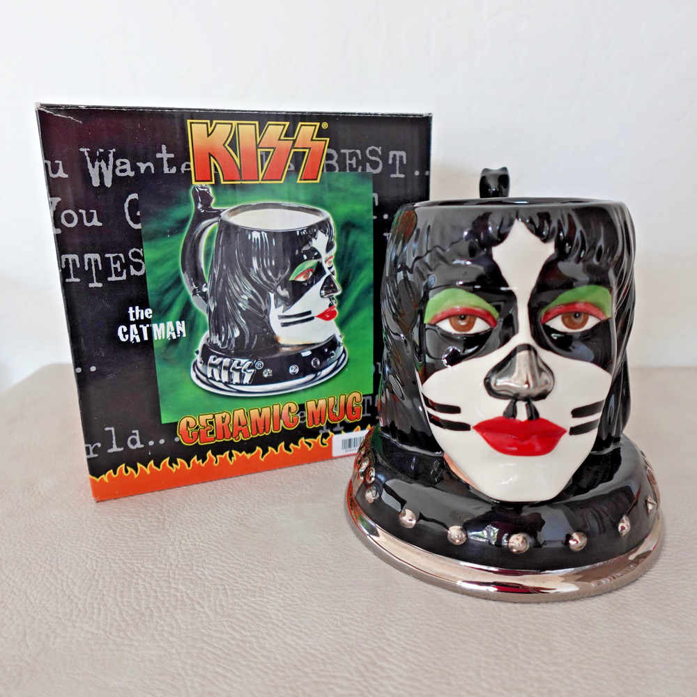 Kiss Peter Criss The Catman Coffee Mug  Cup Vintage Spencer 2003