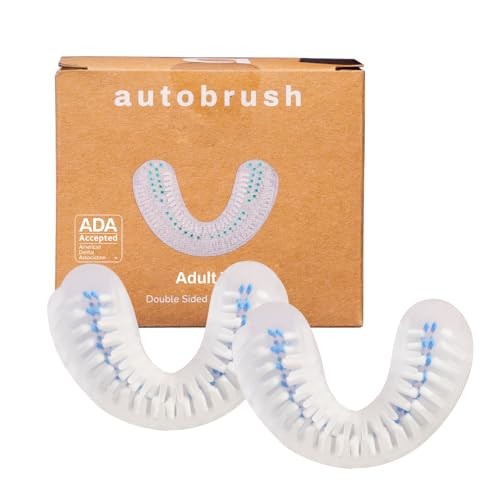 Double Sided Brush Head Replacement with Nylon bristles, Adults (Regular,