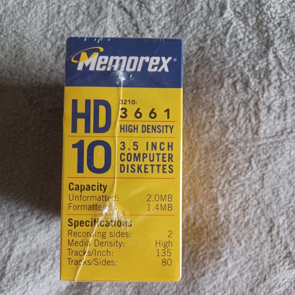 Memorex HD 10 Pack PC Formatted 3.5 Inch High Density Computer Diskettes