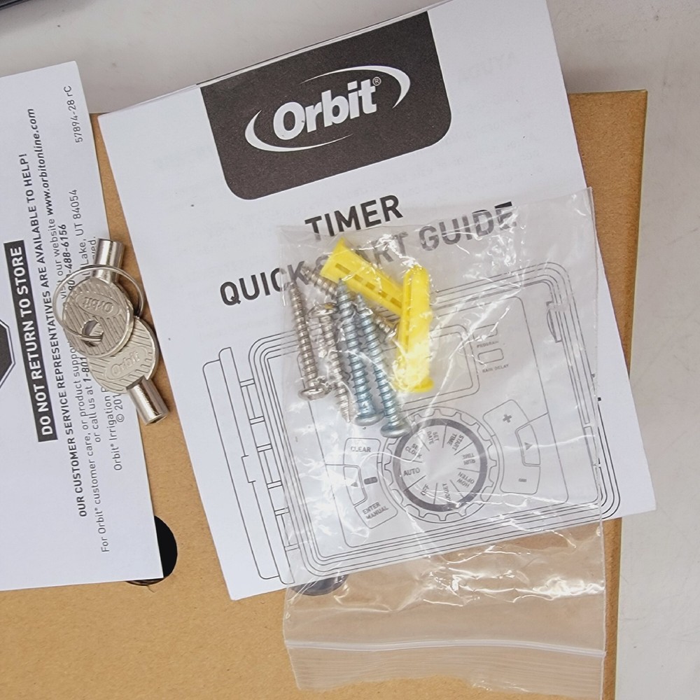 Orbit 6-Station Sprinkler Timer 3 Programs w/ Easy-Set Logic 57896 NEW