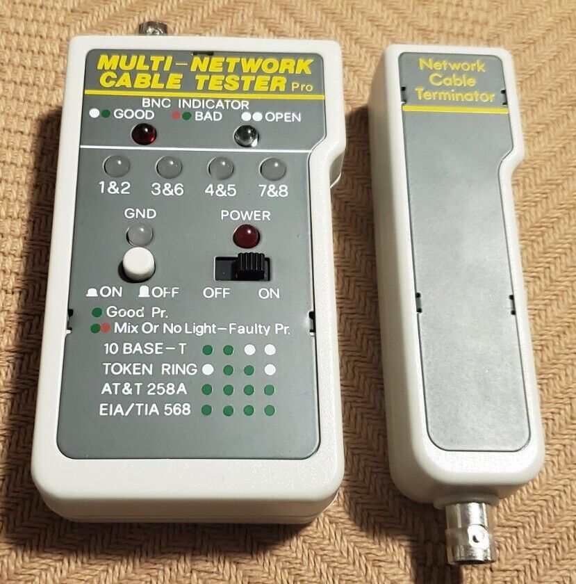 Multi-Network Cable Tester Pro And Network Cable Terminator TESTED Working