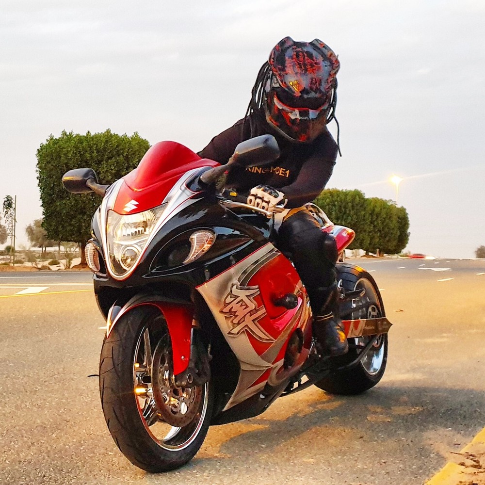 TOP PREDATOR MOTORCYCLE HELMET FIRE STYLE (DOT & ECE CERTIFIED)