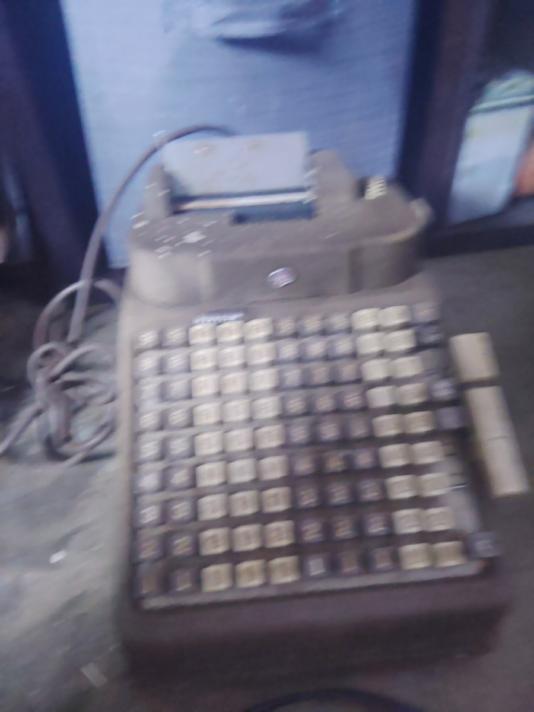 vintage adding machine calculator Todd / Burroghs