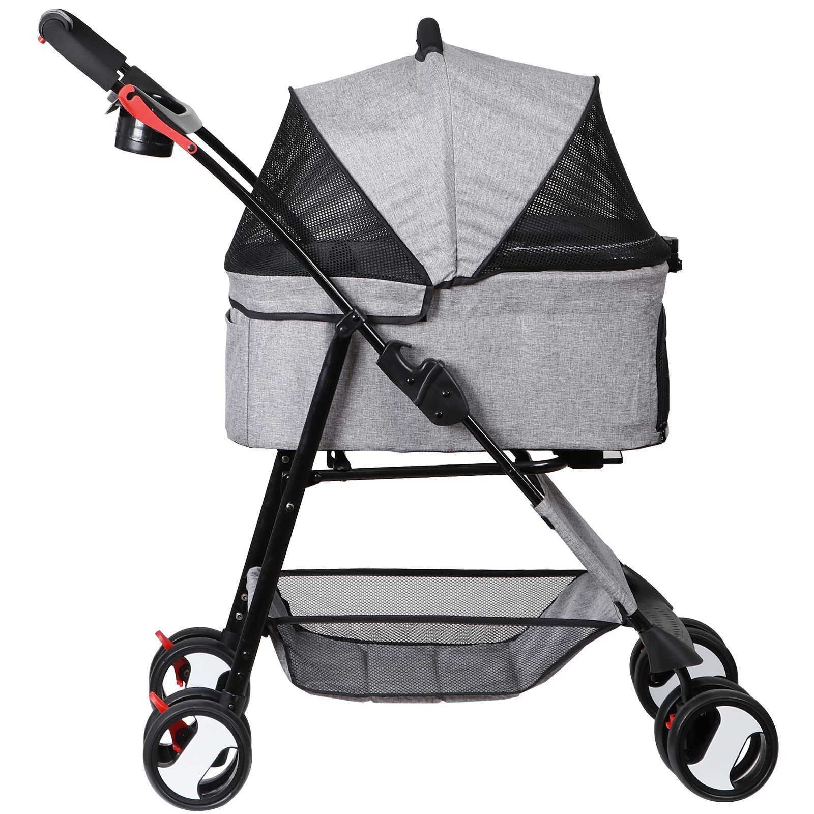3 in 1 Pet Stroller For Small Medium Dog Cat Travel Carriage Folding Pushchair