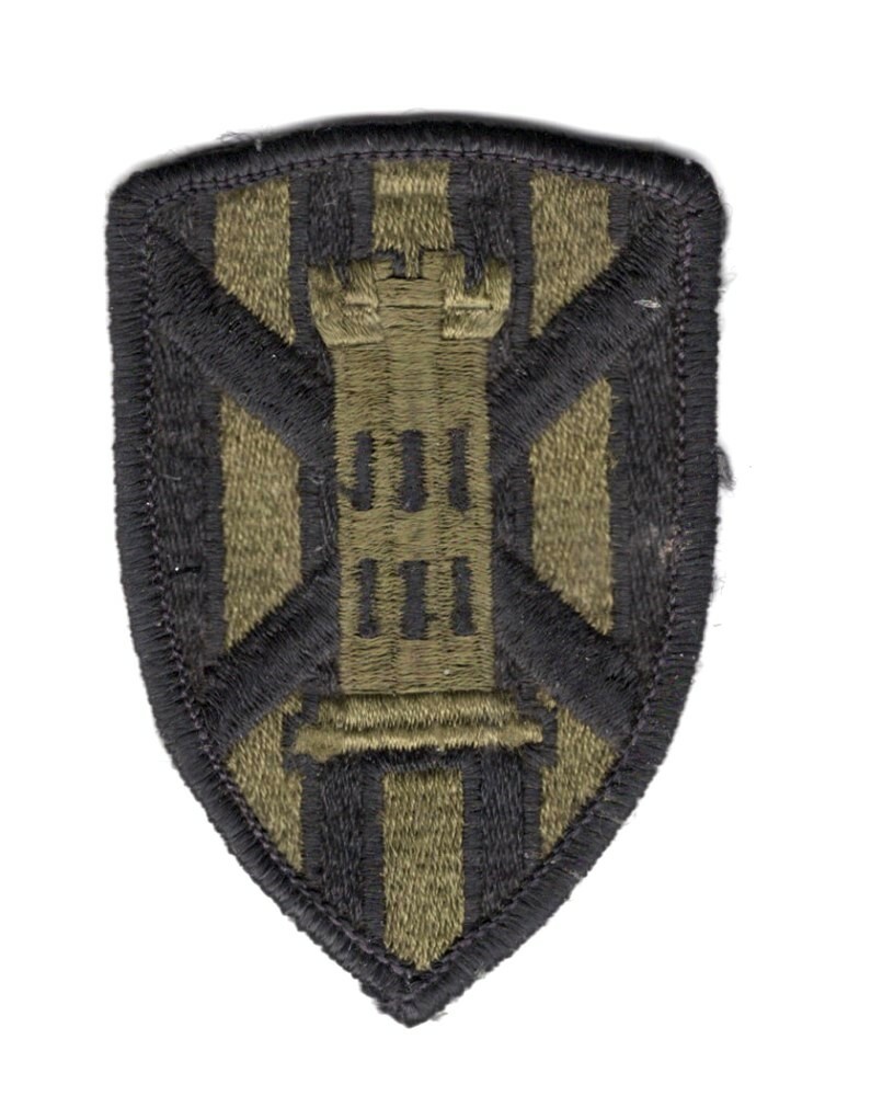 Army Patch: 7th Engineer Brigade - subdued, merrowed edge