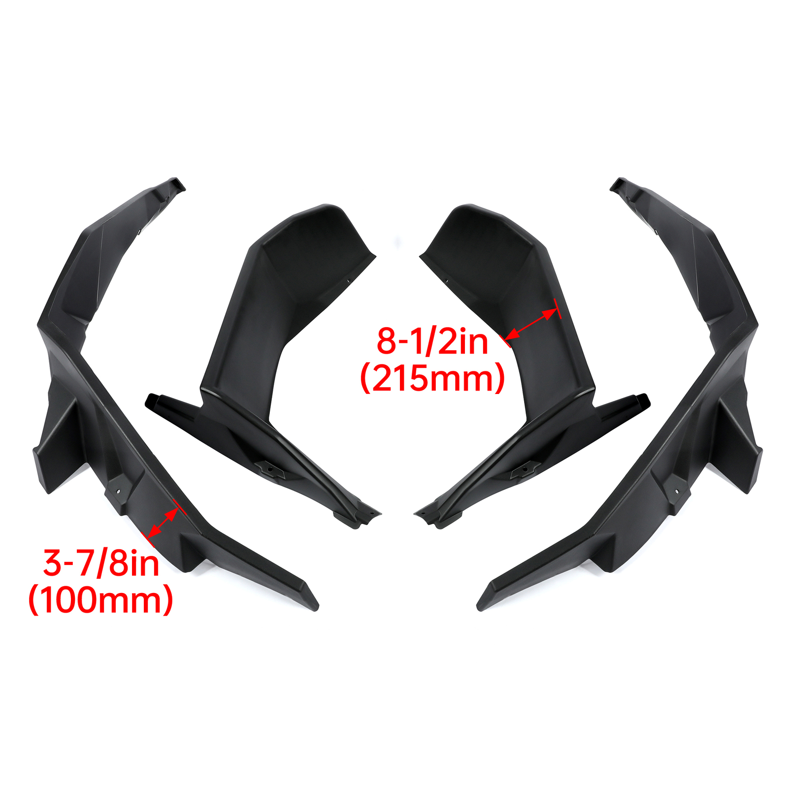 Front & Rear Extended Fender Flares For Polaris RZR XP 1000 4 TURBO S 2014-2023