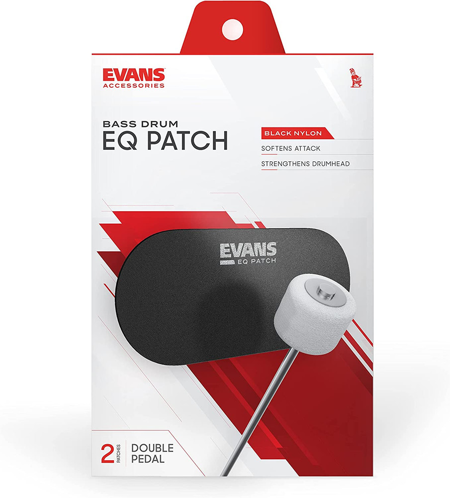 EQ Double Pedal Patch, Black Nylon,Eqpb2