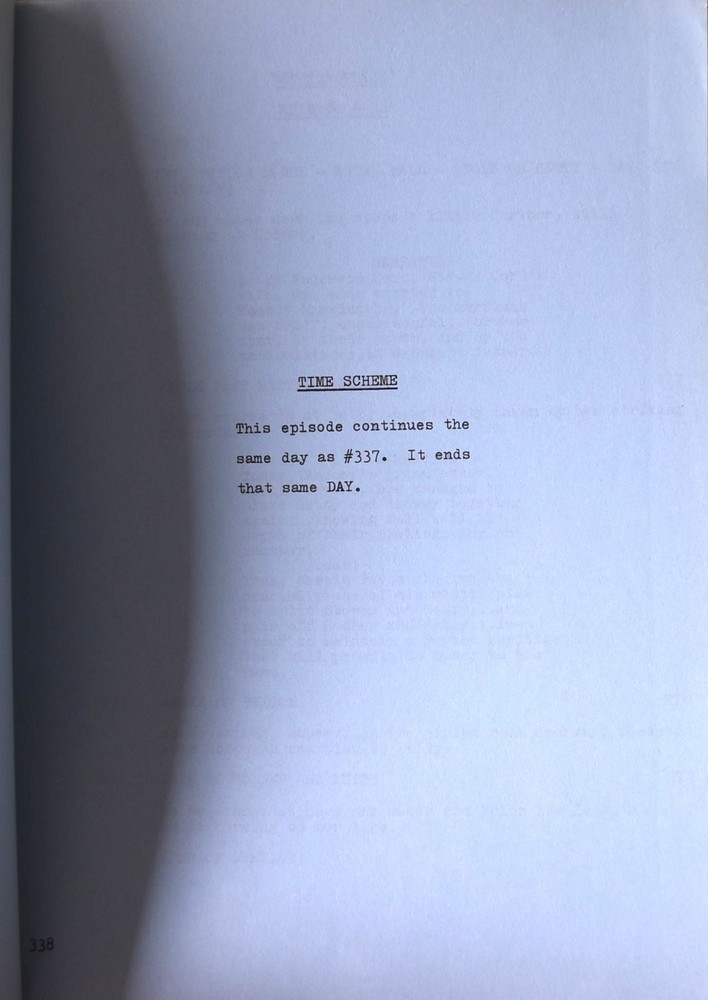 1967 Peyton Place Episode# 338 Shooting Final Original Screenplay Script