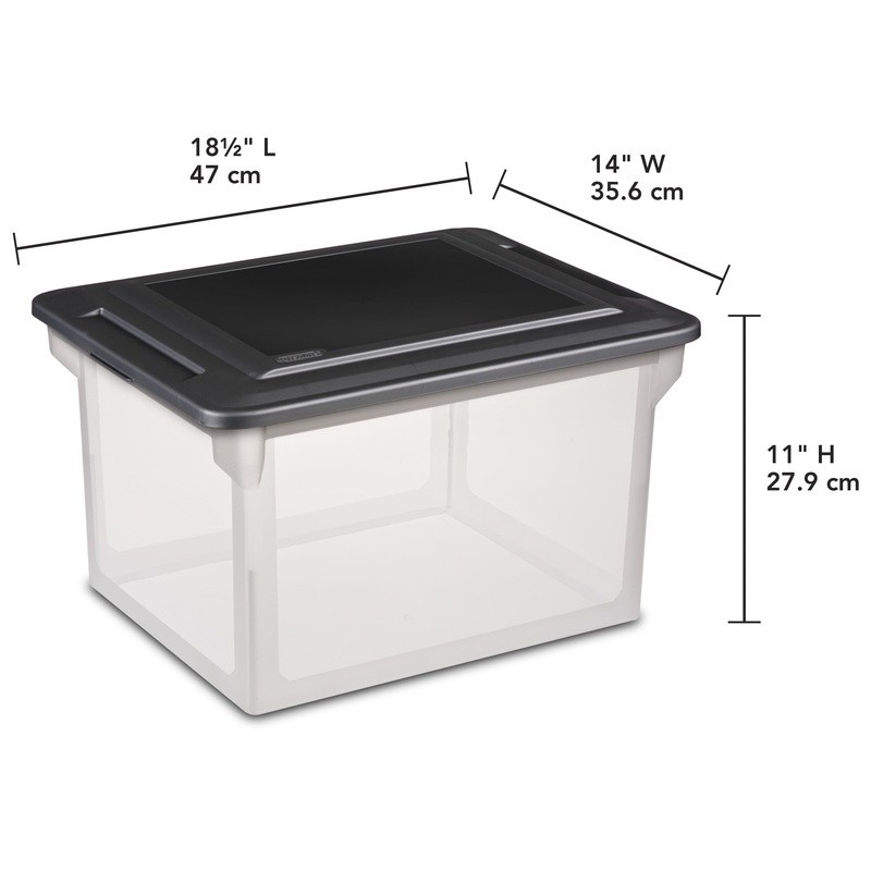 File Box Portable Organizer Documents Storage Hanging Folders Office Classroom