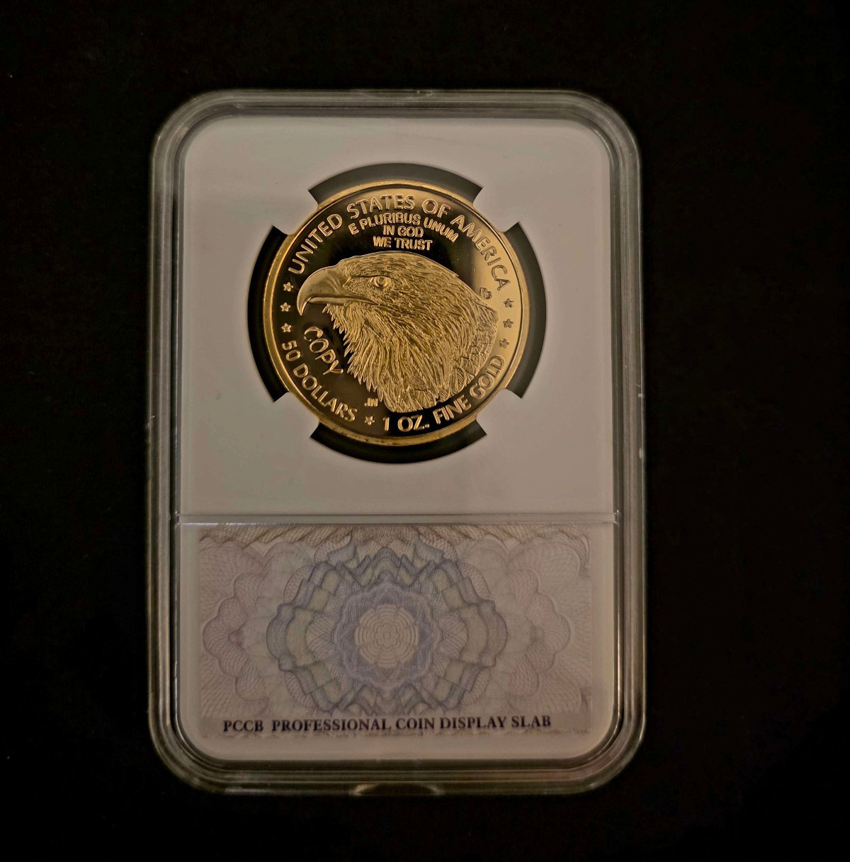 2022 - One Ounce .999 Gold American Eagle - 24k Fine (BU) Glided Repro Coin
