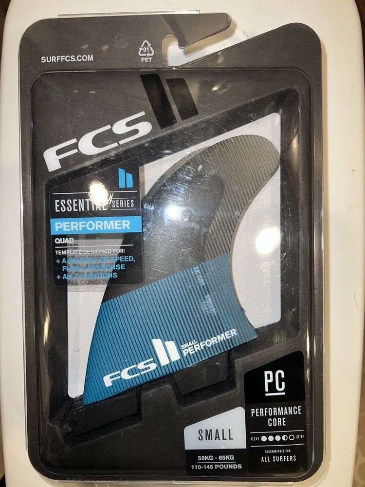 FCS II Performer Small QUAD Surfboard Fin Performance Core PC Model High Quality