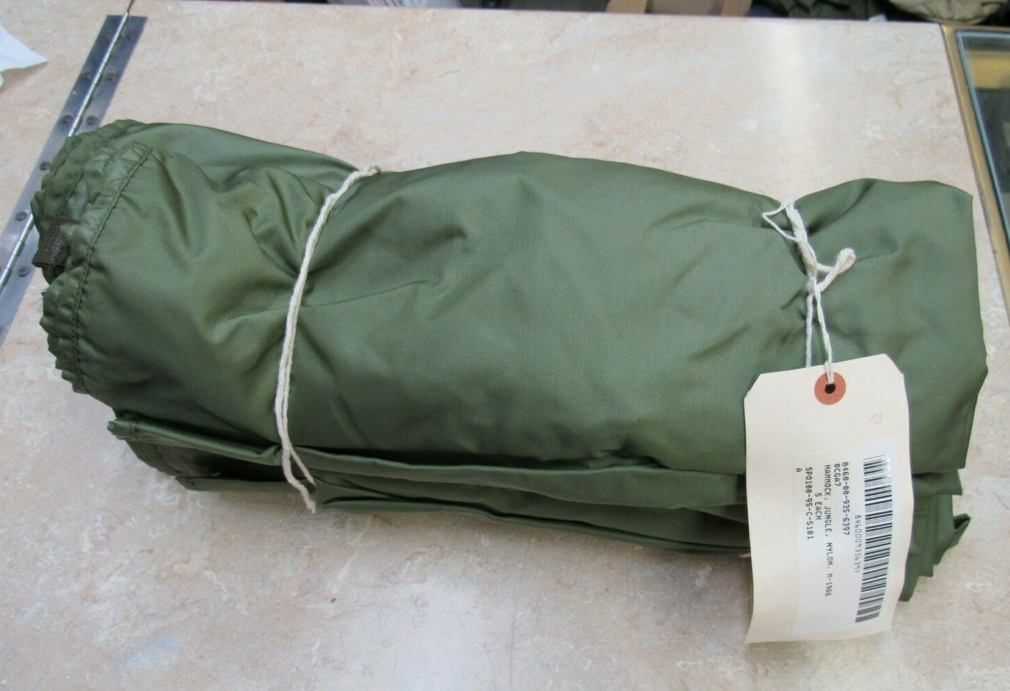 US M1966 Jungle Hammock Without Canopy Nylon 1995 Dated Vietnam Type NOS