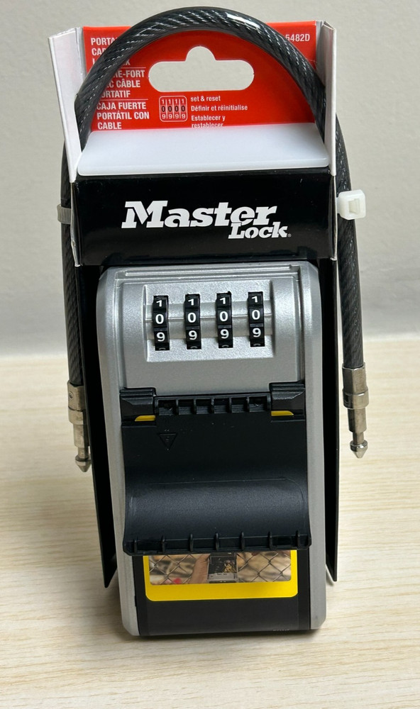 Master Lock Portable Cable Lock Box 5482D