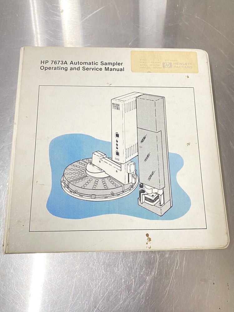Hewlett Packard HP Automatic Sampler 7673A - Users Guide / Manuals / Instruction