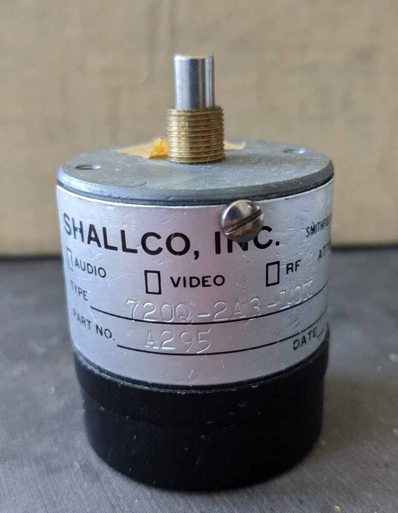 Shallco Audio Attenuator 720Q-2A3-10K. Part A295 UNTESTED