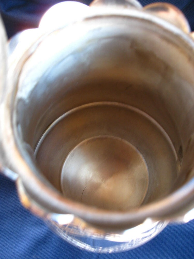 Silver-plated Coffee Pot - Extensive engravings - Excellent condition