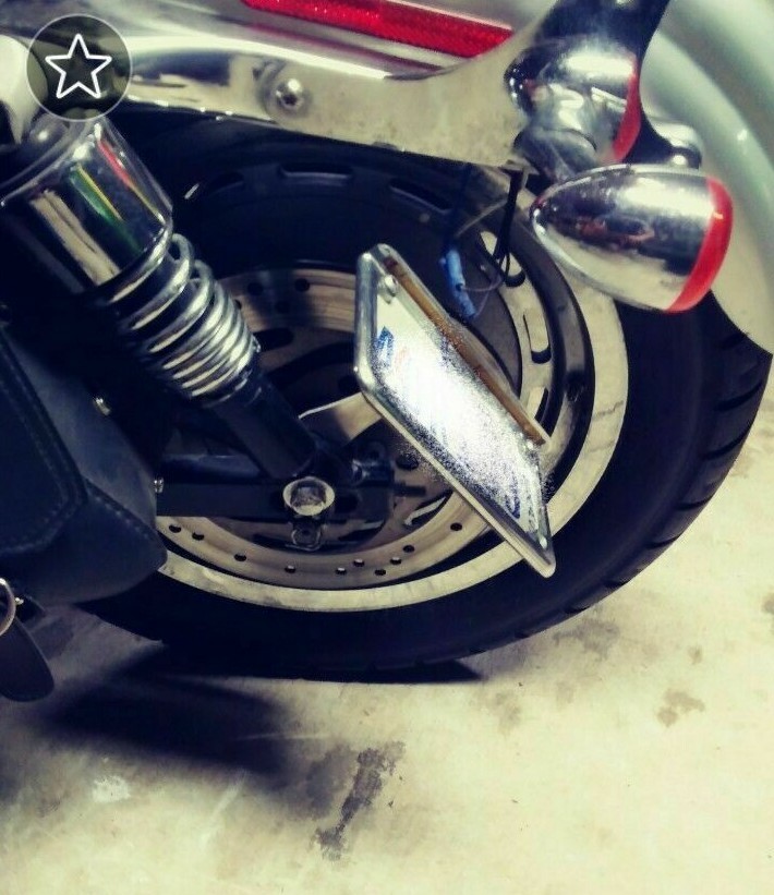 License Plate Relocation Bracket for HARLEY-DAVIDSON SPORTSTER 1200 883 1100 S