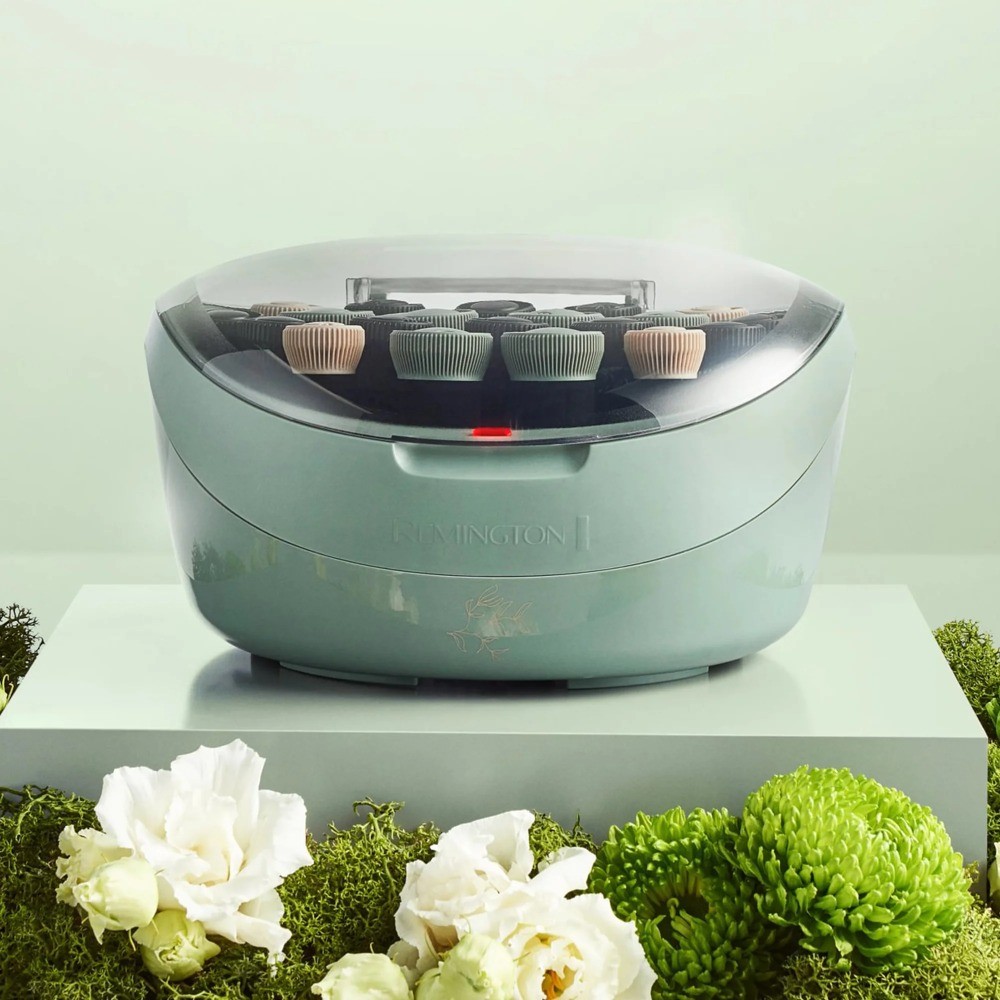 Remington Hair Setter, Ceramic, Ionic Conditioning, with 20 Rollers, Green