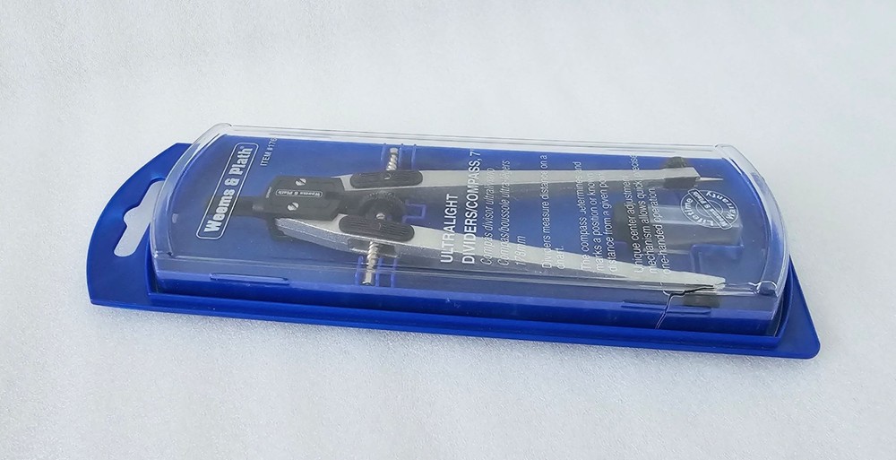 Weems & Plath 7" Ultralight Divider Compass #176 Navigation Tool Made in Germany