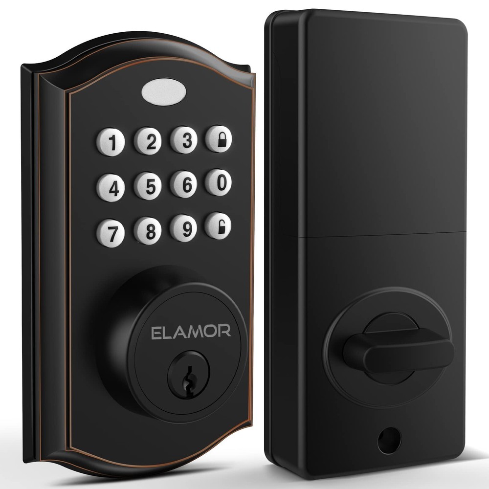 Keyless Entry Door Lock - Electronic Deadbolt Lock with Keypads, Auto Lock, 5...