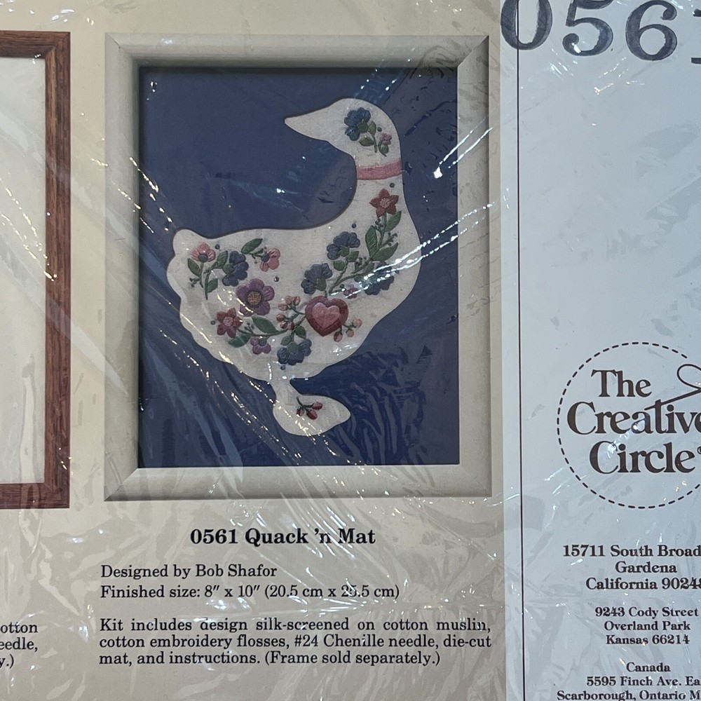 Quack 'n Mat Duck Needlepoint Kit ~ The Creative Circle #0561