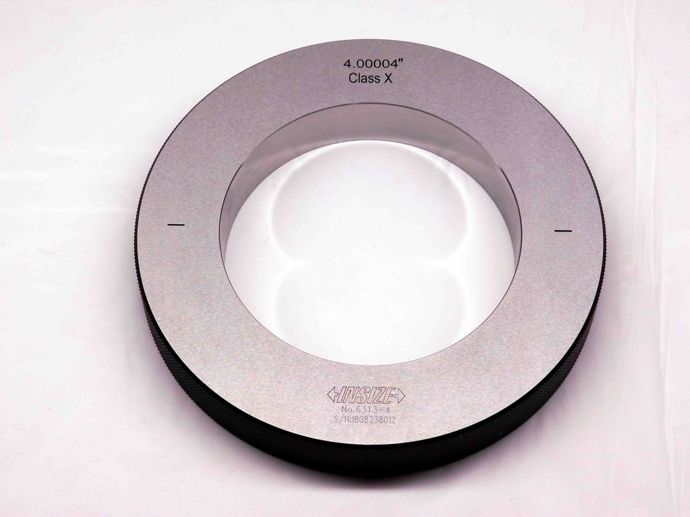 INSIZE 4" CLASS X MASTER PLAIN BORE SETTING RING GAGE ONSIZE 4.0 101.6mm 4.0000