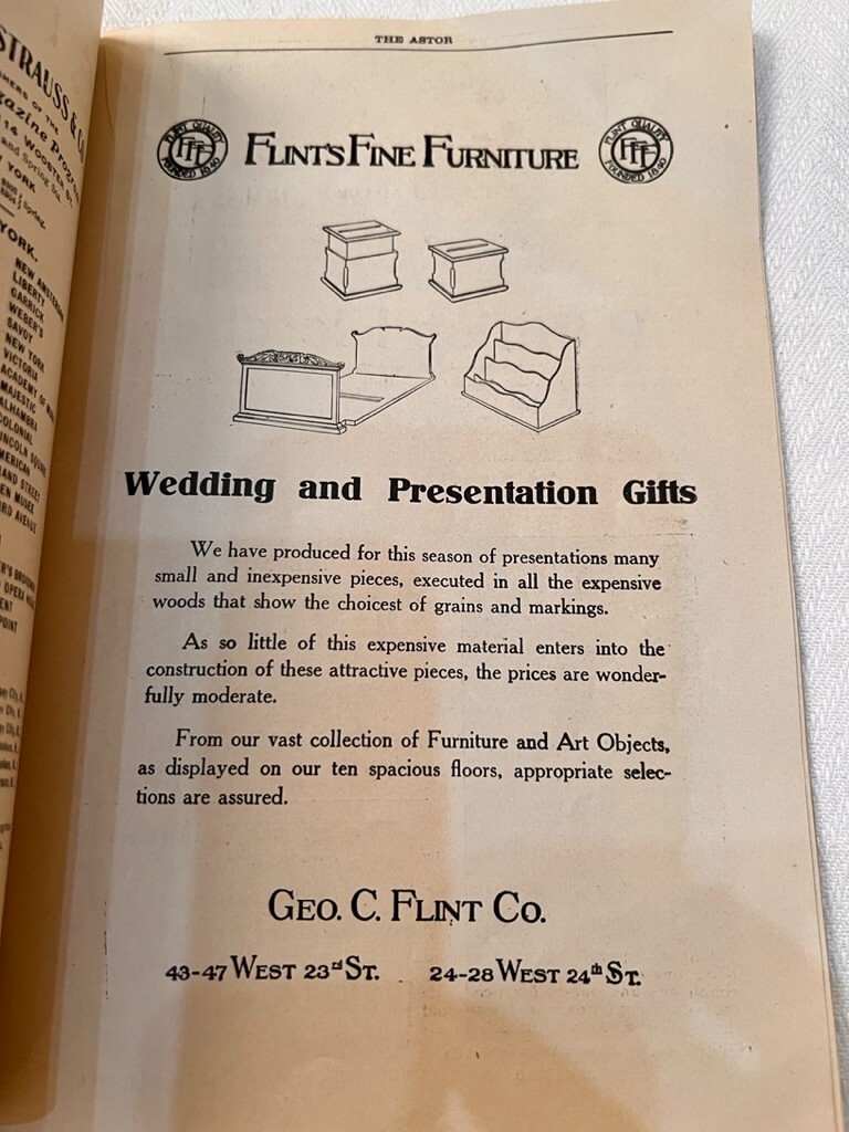 Astor Theater Program Oct 26 1908 William Hodge Henry Jewett Man From Home