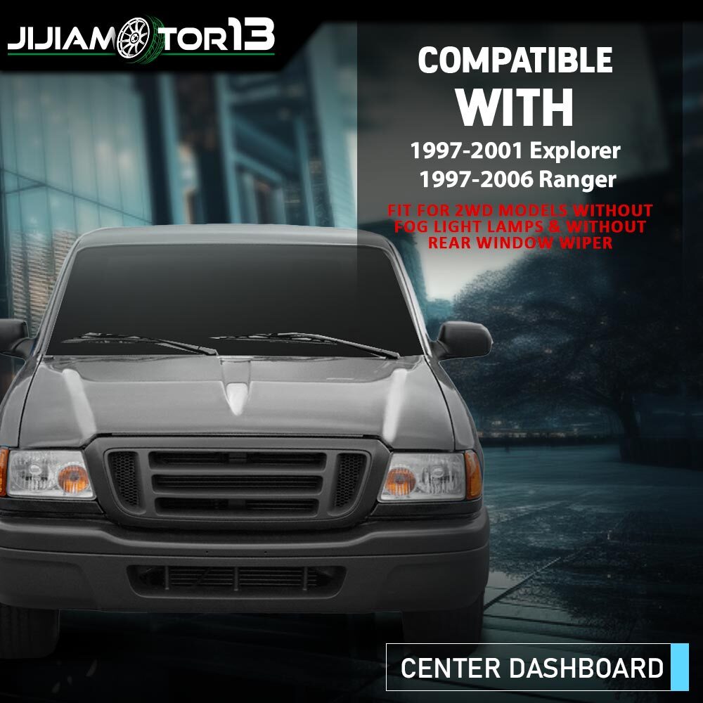 Center Dashboard Radio Panel Vent Trim Black Fit For 97-01 Explorer 97-06 Ranger