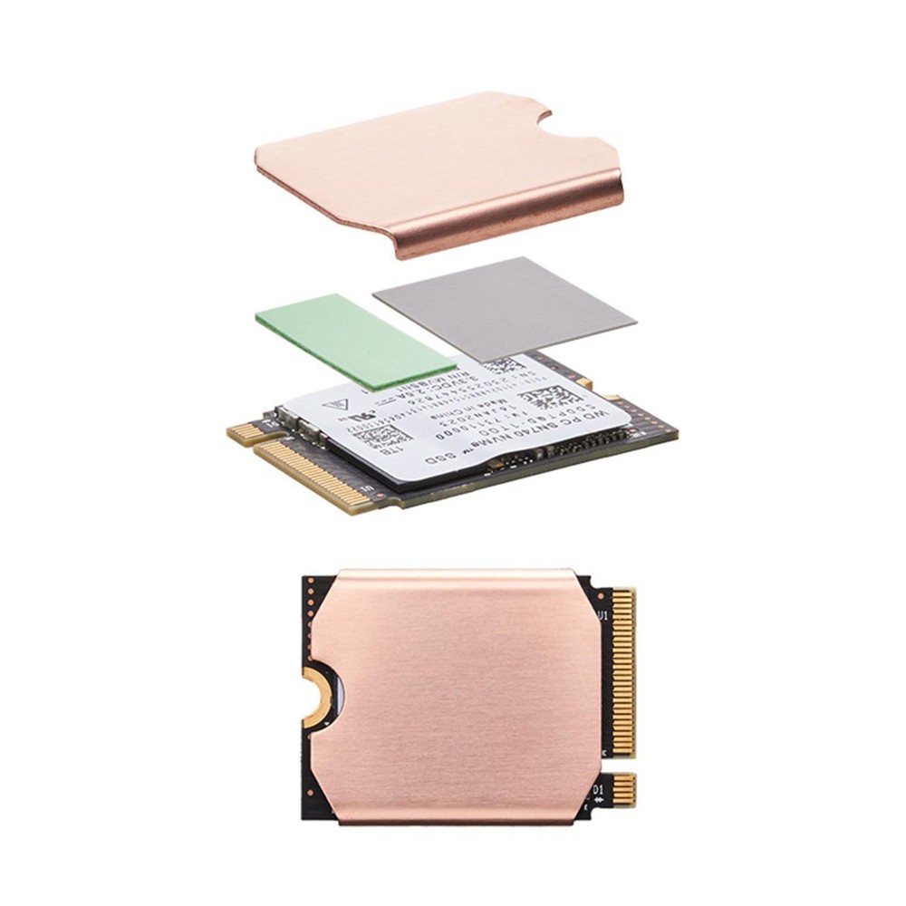 Rust-Proof Solid State Drive Heatsink Copper Heat Sink For Steam Deck M.2 2230