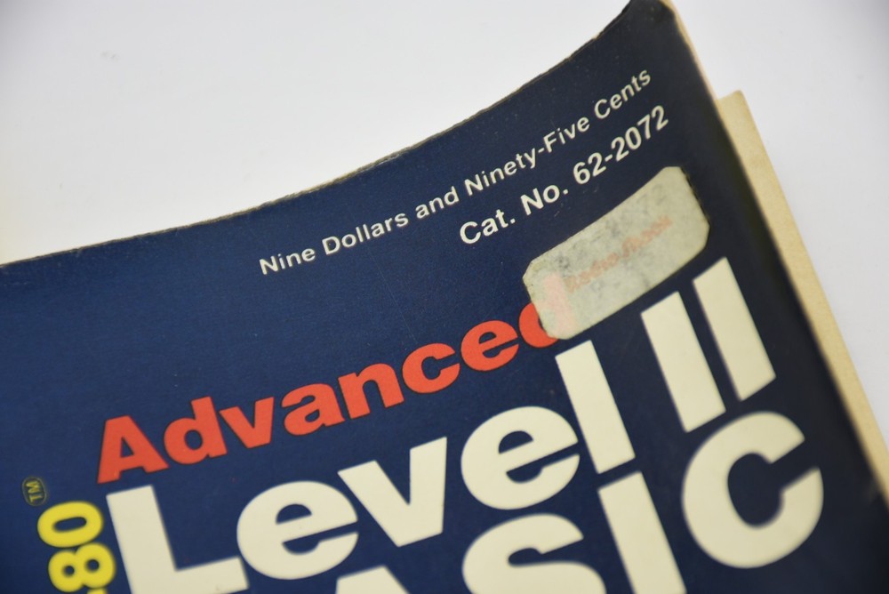 1981 RadioShack TRS-80 Advanced Level II BASIC A Learning Guide Cat No 62-2072