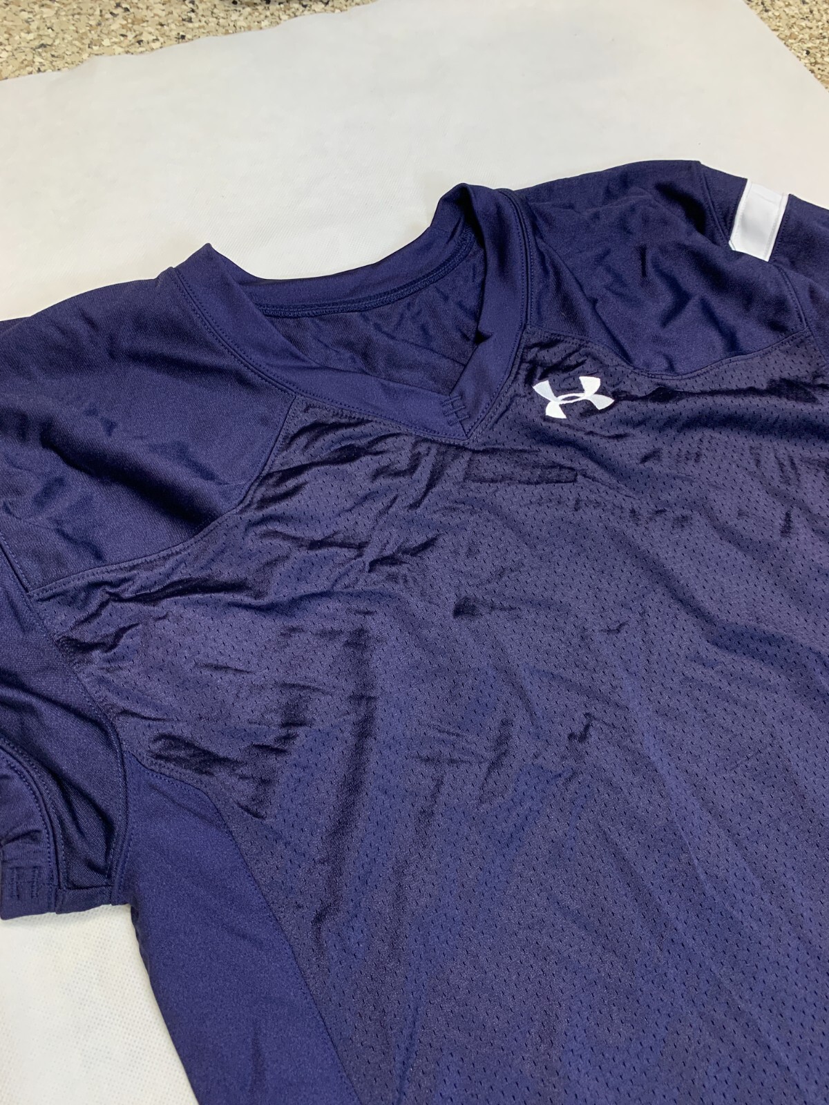Under Armour Encounter Football Jersey Men's Medium Navy Blue
