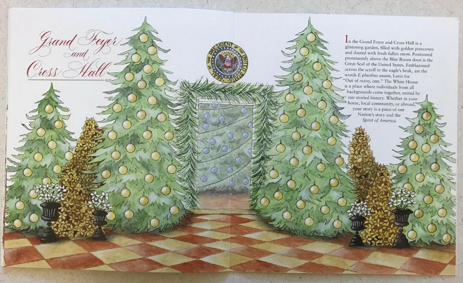 Donald Trump Melania 2019 White House Christmas Holidays Tour Book Program POTUS