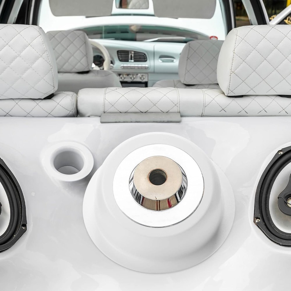 2 Pcs Universal Angled Speaker Enclosures Boxes Pods Surface Mount with Rubbe...