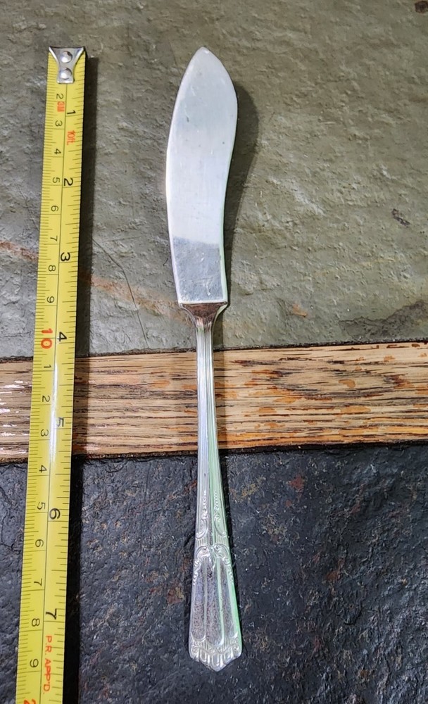 😘 ART DECO c1933 LENOX SILVERPLATED MASTER BUTTER KNIFE 🧈
