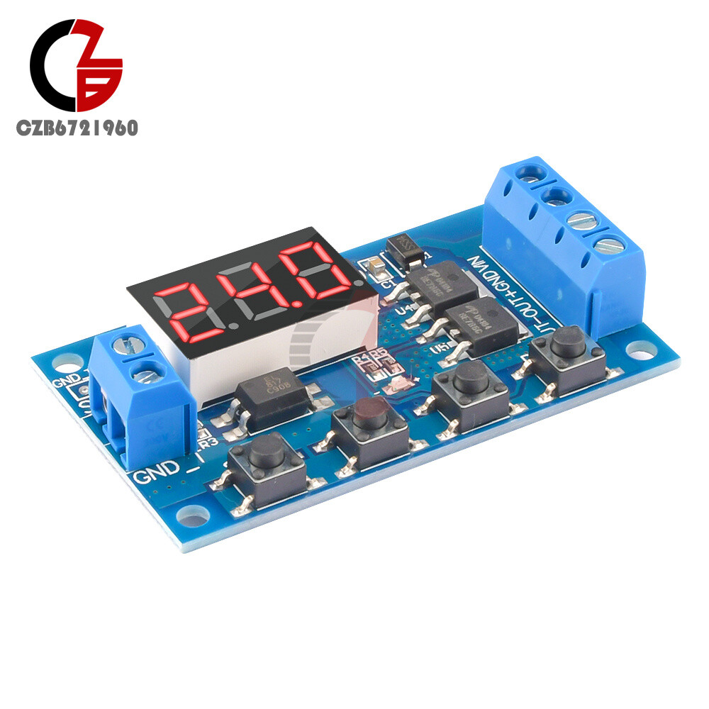 2PCS Trigger Cycle Timer Delay Switch Circuit Board MOS Tube Control Module
