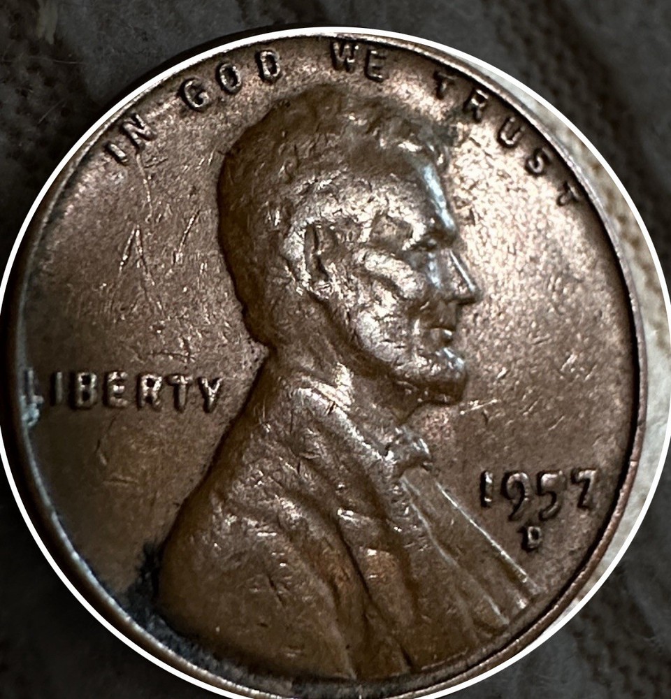 1957 D Wheat Cent Rare