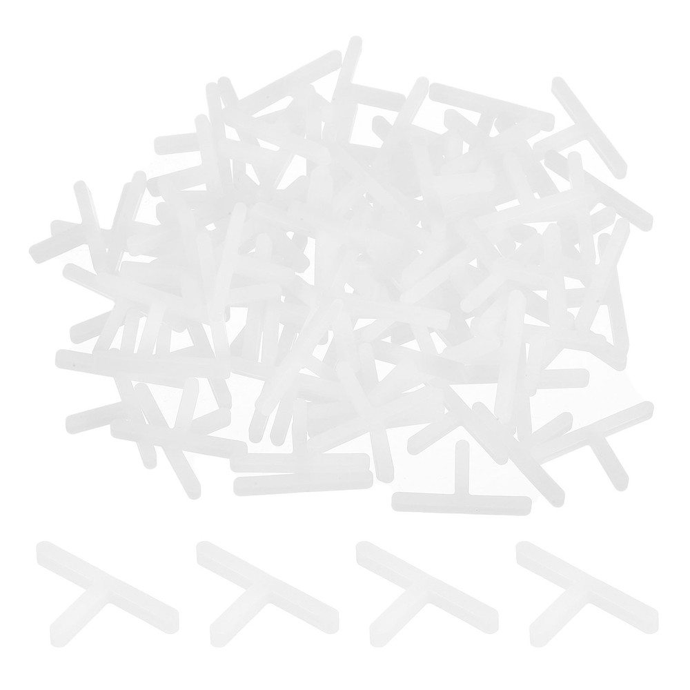 400Pcs Wall Floor Tile Plastic T-Shape Spacers Tiling Tools 2.5mm 3/32" White