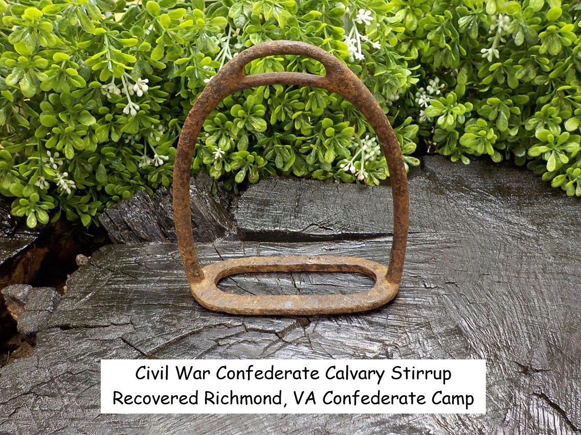 Old Rare Vintage Antique Civil War Relic Confederate Calvary Iron Stirrup