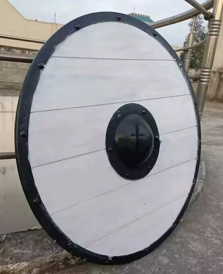 Medieval Round Shield Viking Shield Unique white Base Shield Wooden 24 inch